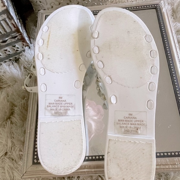 Nine West Jelly Slides with Pearls and Studs - Picture 5 of 5